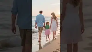 Unforgettable family moments by the sea.#family #love #beach #sunset #memories #happiness#vacation