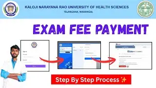 how to pay knruhs exam fee ❓| KNRUHS exam fee | KNRUHS Exam Fee Payment Step By Step Process