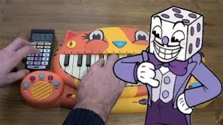 CUPHEAD - DIE HOUSE ( MR KING DICE THEME) ON A CAT PIANO AND A DRUM CALCULATOR