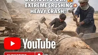 Powerful Jaw Crusher Crushing Big Stones | Heavy Stone Crushing Machine