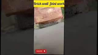 brick wall Joint Kysa hota hai #wallcovering #plumbingtime #concretestructure