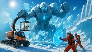 A Giant Ice Monster vs High Tech Rescue Team  Polar Bear Saved