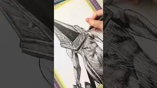 Pyramid head drawing! #silenthill #art #pyramidhead #videogames #games