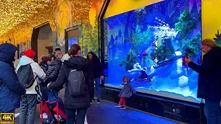 Vitrines de No&euml;l 2022, Galeries Lafayette, Printemps - Christmas in Paris