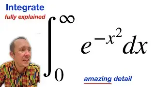 Integral of e^-x^2 from 0 to infinity - super detailed! 💪