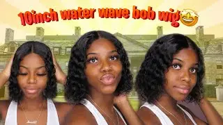 10inch WATER WAVE BOB WIG FROM BLACKMOON HAIR🤩