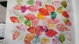 Easy Painting using leaves, #art #artandcraft #stressrelief #painting #drawingideas #drawinghacks