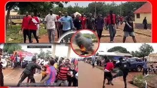 Serious f!ghts! Tamale Technical students protest over poor infrastructure and lack of acountability