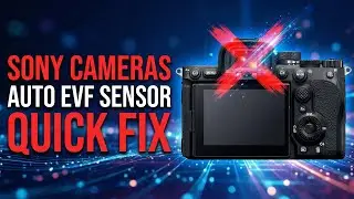 Sony Alpha Camera EVF Auto Sensor Quick Fix [ Disable Auto Viewfinder ] a7 V, FX3, a1 Tutorial
