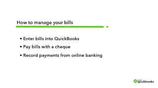 How to manage your bills | QuickBooks