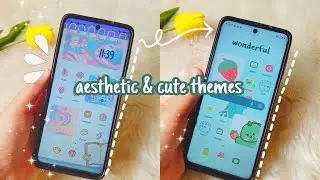 cute & aesthetic themes I found in xiaomi | dino & anime theme 2022🦕🌸