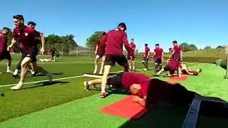 El Athletic Trabaja el Partido contra el Sevilla con Siete Cachorros del Bilbao Athletic
