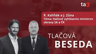 R. Kaliňák a J. Zůna, Téma: tlačové vyhlásenie ministrov obrany SR a ČR