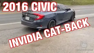 2016 Honda Civic  EXHAUST w/ INVIDIA CAT BACK SYSTEM!!