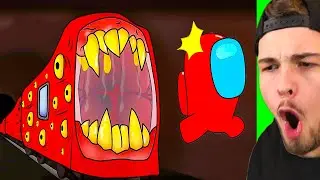 Die BESTE ZUGFRESSER AMONG US ANIMATION! (gruselig)