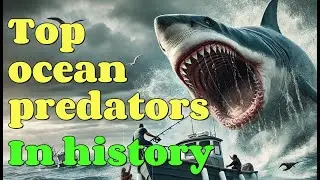 top ocean predators in history | Ichthyosaurus, Plesiosaurus,Mosasaurus, Leviathan, Megalodon, orca