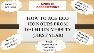 How to Score 9+ GPA|| Eco Honours|| Delhi University|| #delhiuniversity #cuet2024 #college