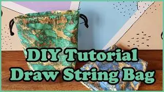 DIY Tutorial Easy Draw String Bag For Beginners | Beutel mit Tunnelzug selber nähen