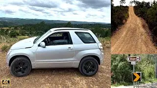 Suzuki Grand Vitara AWD 4x4 Off Road Exploring Mountain Trail in Algarve Portugal 🚗​🌄​🇵🇹​