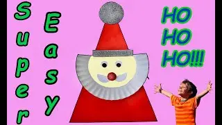Santa Claus from paper plate -- DIY --For this season 🎅🎅🎅
