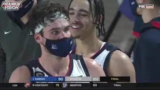 Jalen Suggs 24 Pts, 8 Ast, 4 Rebs and 2 steals vs Kansas | HOW NICE IS HE?