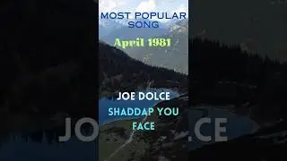 Most popular song (April 1981) #joedolce #shorts
