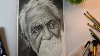 How to Draw a Realistic Portrait | Basic to Advanced Charcoal Drawing Tutorial