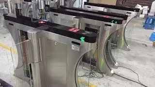 ZOJE Intelligent Glass Swing Turnstile with English Voice