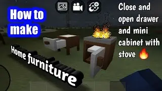 How to make FURNITURE in MINI BLOCK CRAFT