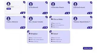 CRUD json-placeholder api contact list demo