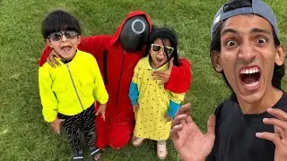 My brother Trapped By Guard 😡| Squid Game In Reality 😱|