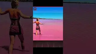 Pink Lake Hillier Of Australia 😱 #facts #shorts