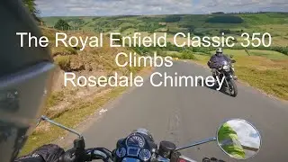 Королевский Enfield Classic 350 поднимается на Rosedale Chimney
