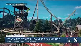 Track arrives for new Kings Island ride
