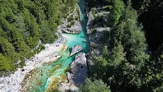 Freediving Soča river Slovenia (Slovinsko) 2017