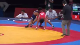 Sushil Kumar Wins Olympics Quarter Final In 66kg freestyle wrestling&lrm;