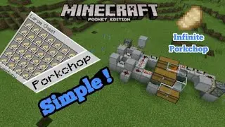SIMPLE AUTOMATIC PIG FARM TUTORIAL in Minecraft PE (MCPE/Xbox/PS4/Nintendo Switch/Windows10)