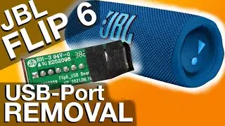 USB Port Removal on JBL FLIP 6 Bluetooth Speaker (How to)