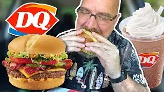 Dairy Queen Ultimate GrillBurger® & Chocolate Shake 🍦💋 (4K)