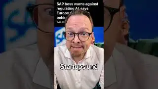 SAP warnt vor einer &Uuml;berregulierung von KIs in Europa. &raquo; eicker.TV