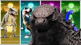 🦖 Godzilla King 👑 VS Godzilla Atomic Breath 💥 | Tiles Hop EDM Rush 🎶🔥