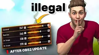 ILLEGAL sensitivity in Free Fire For Headshot ! 2026