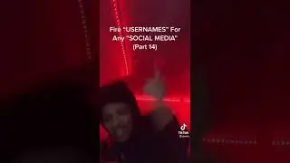 FIRE USERNAMES FOR ANY SOCIAL MEDIA😳
