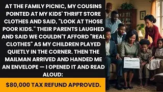 My Cousins Said My Kids Were Poor — Then the Tax Refund Letter Arrived and Their Parents Apologized
