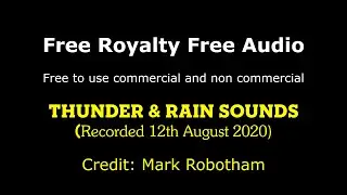 Thunder & Rain Sounds Royalty Free