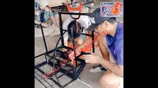 Proses pembuatan becak mini