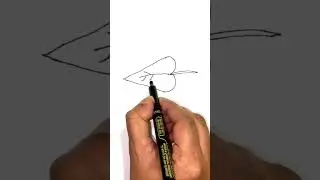 how to draw a Leaf #kidsdrawing  #drawing #letsdrawkids #artforkids #kidsarteducation #art