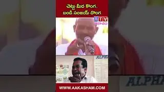 BJP Bandi Sanjay Comedy- Chettu mida Konga😄 #bandisanjay #bjp #comedyvideos #youtubeshort #trsparty