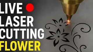 &ldquo;Metal Sheet Floral Laser Cutting 🌸 LIVE | Super Satisfying CNC Cutting Design&rdquo; 