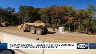 Work on widening Everett Turnpike continues with another two miles in Merrimack